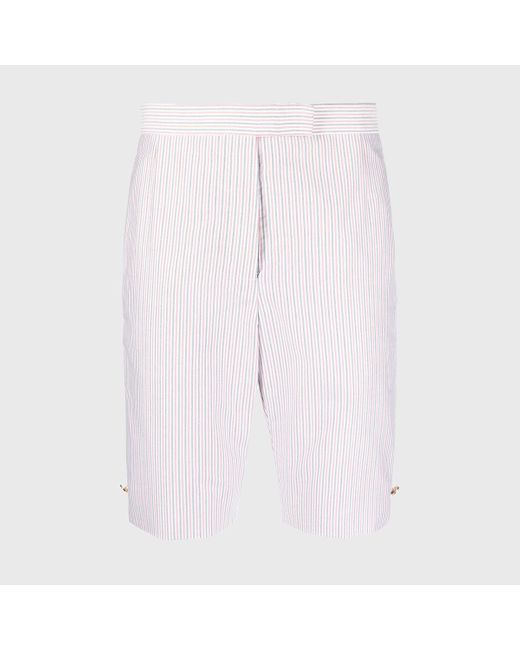 Thom Browne Blue Shorts Red