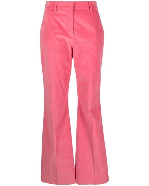 PS by Paul Smith Pink Flare-Leg Trousers