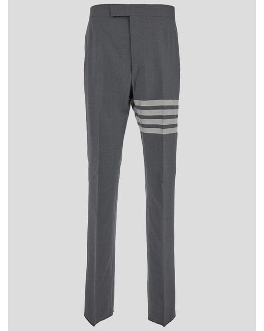 Thom Browne Gray Thome Trousers for men