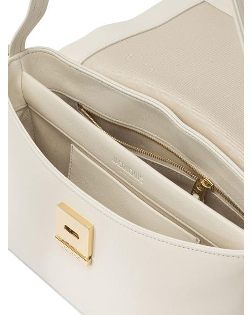 Jacquemus White "Rond Carré" Shoulder Bag