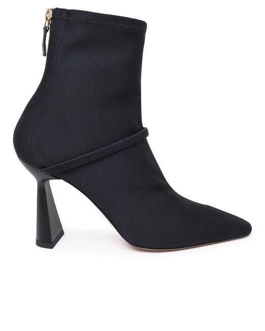 Malone Souliers Oliana Ankle Boots In Black Stretch Fabric