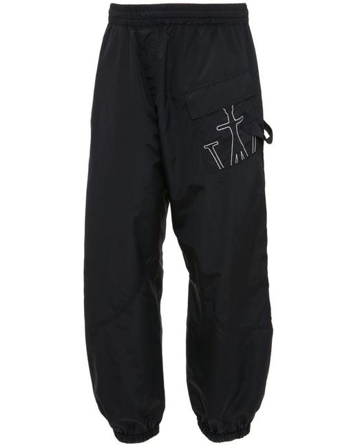 J.W. Anderson Black Pants With Logo for men