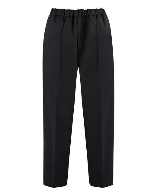 Jil Sander Black Jersey Trousers for men