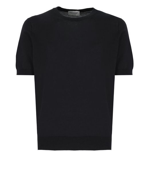 John Smedley Black T-Shirts And Polos for men