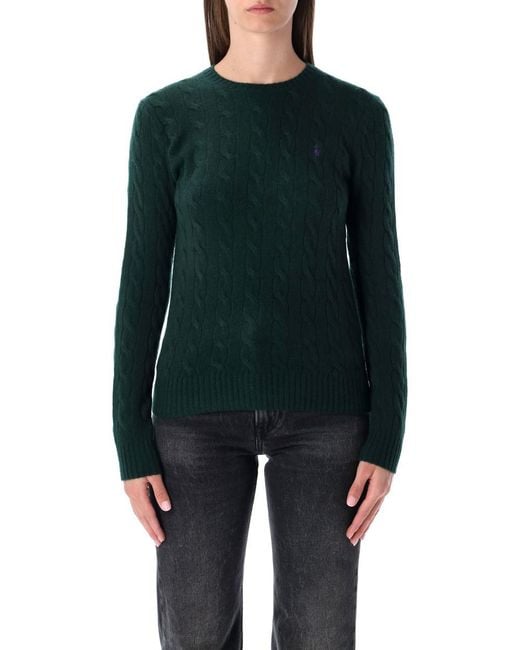 Polo Ralph Lauren Green Cable Knit Sweater
