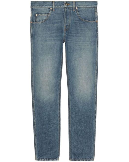 Gucci Blue Organic Cotton Denim Jeans for men
