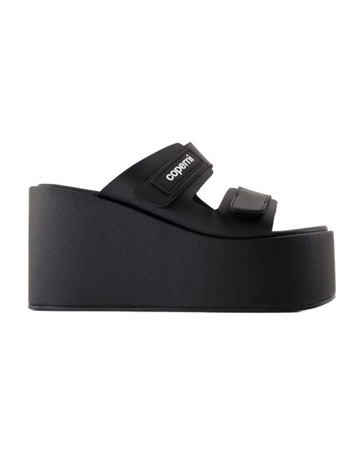 【関税込み】Patch Wedge Sandals - Coperni - Synthetic - Blac Patch Wedge Sandal – Coperni