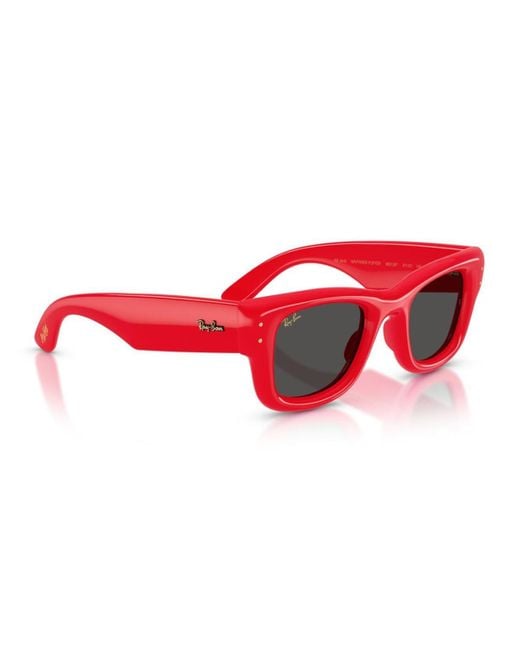 Ray-Ban Red Rb4940 Wayfarer Puffer By Asap Rocky Sunglasses