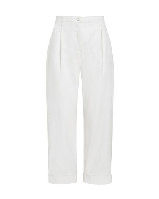 Etro White Trousers