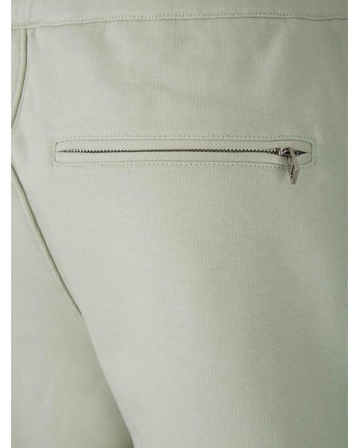 Alexander McQueen White Embroidered Logo Bermuda Shorts for men