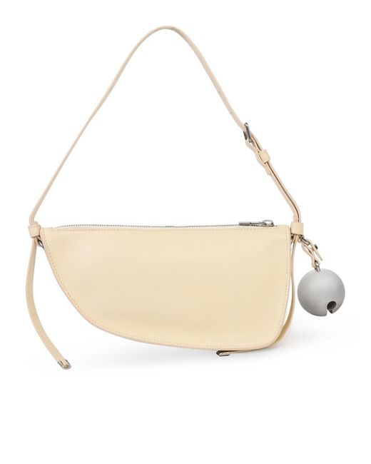 Burberry Natural Ivory Leather Bag
