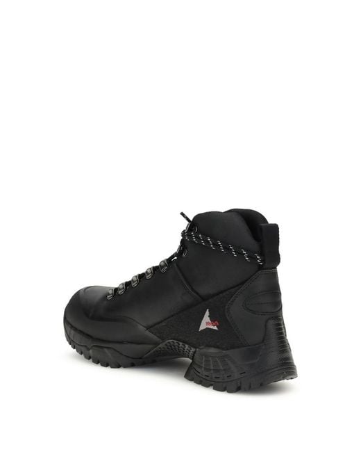 Roa Black Boots for men