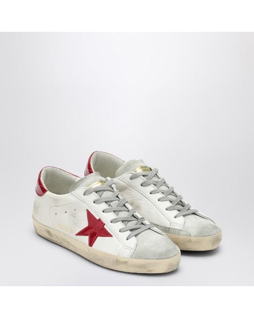 Golden Goose Deluxe Brand Pink Vintage-Effect Leather Lace-Up Sneakers