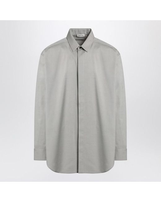 Fear Of God Gray Dove Mélange Shirt for men