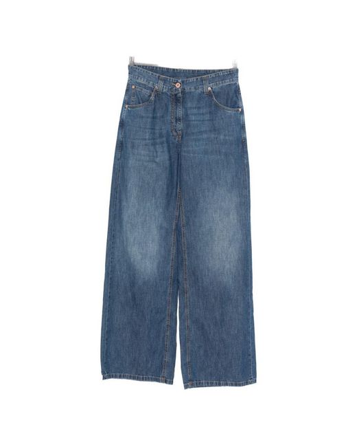 Brunello Cucinelli Blue Denim Cotton Jeans