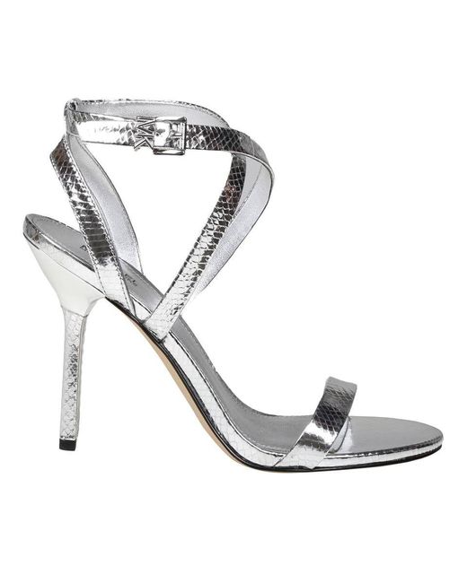 Michael Michael Kors Josie Knotted Platform Dress Sandals silver Size 75   Walmartcom