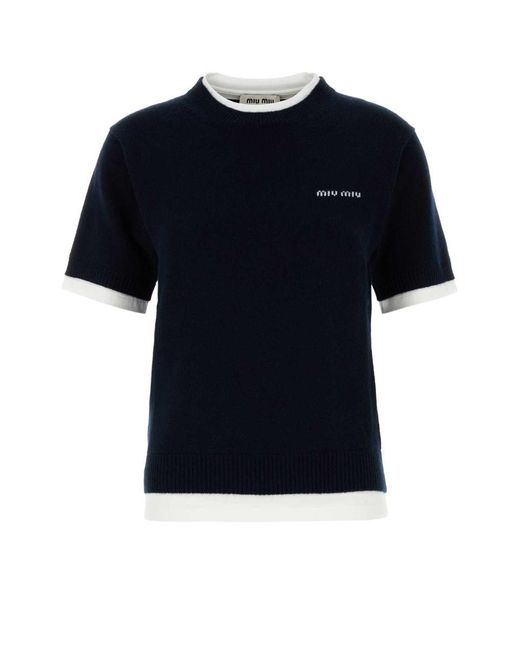 Miu Miu Black Midnight Cashmere Sweater