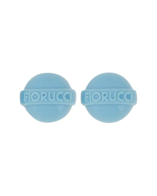 Fiorucci Blue "Lollipop" Earrings