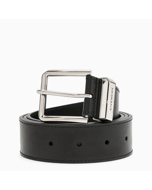 Givenchy Black Classic Belt With Buckle for men