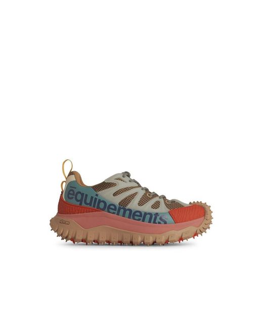 Moncler Multicolor 'Trailgrip' Leather Blend Sneakers