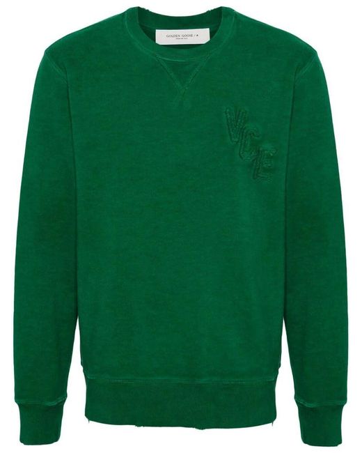Golden Goose Deluxe Brand Green 'archibald' Sweatshirt for men