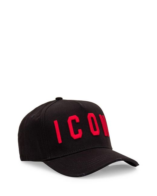 DSquared² Red Icon Collection Icon Baseball Hat for men