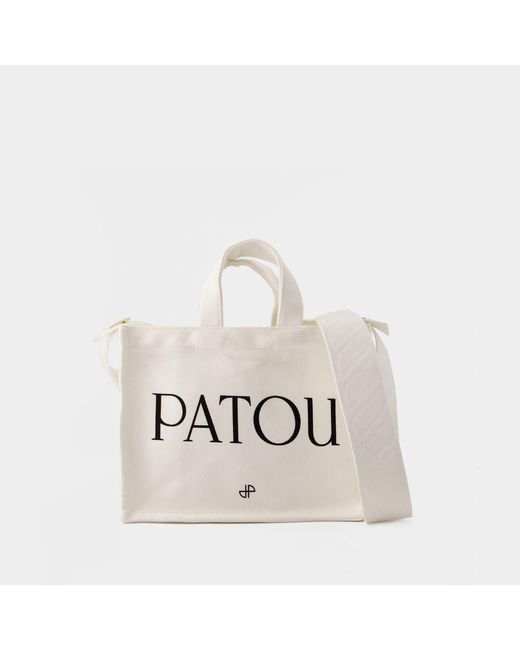 Patou White Small Tote Bag