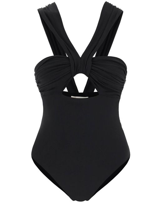 Nensi Dojaka Cut-out Detailing Swimsuit in Black | Lyst