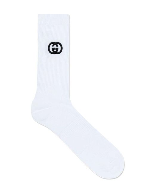 Gucci White Colorful Socks for men