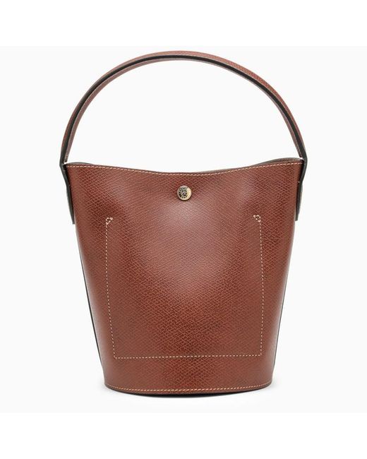 Longchamp Brown S Épure Bucket Bag