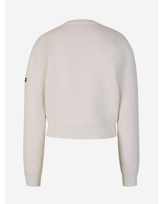 Balenciaga White Knitted Wool Sweater