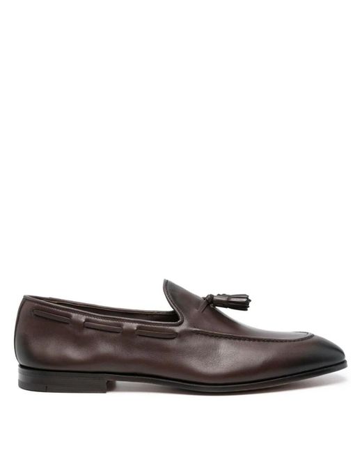 Church's Brown Tassel-Detail Leather Loafers for men