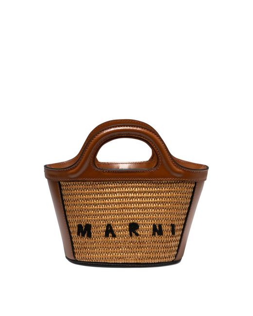 Marni Brown "Tropicalia Micro" Handbag