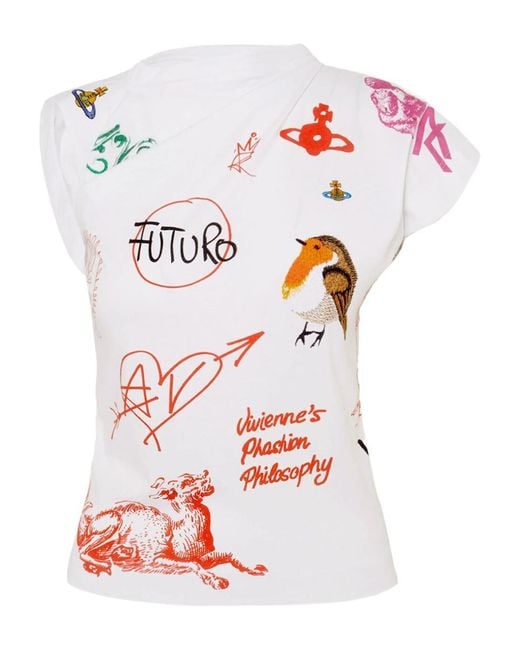 Vivienne Westwood White Hebo Top Clothing