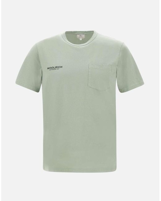 Woolrich Green T-Shirts And Polos for men