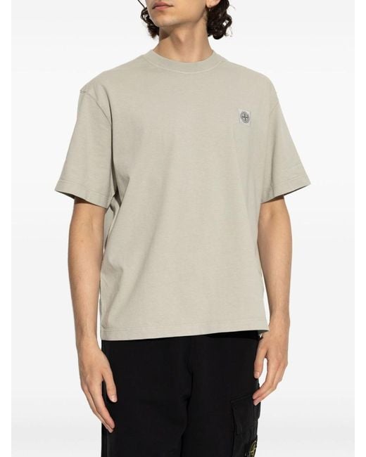Stone Island White T-shirts And Polos for men