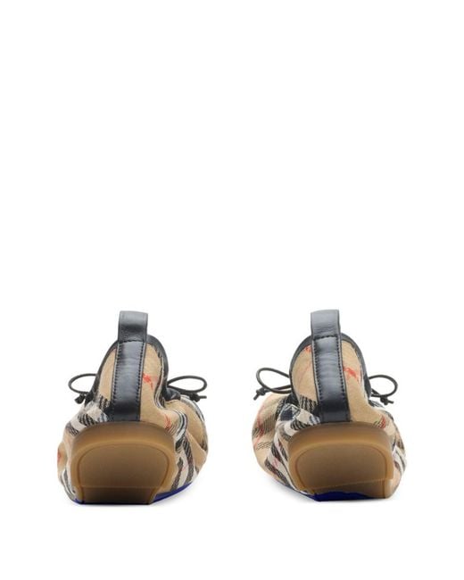 Burberry Natural Check Ballets