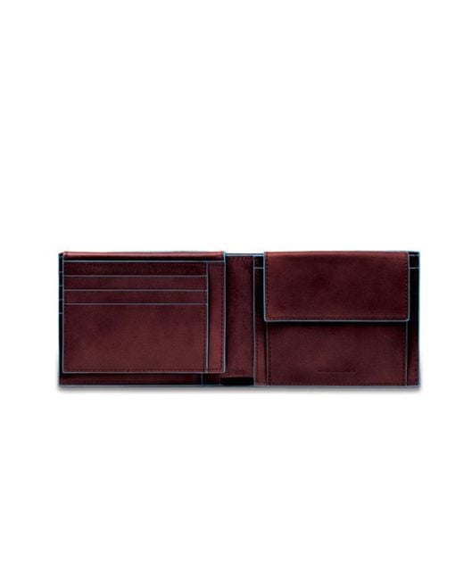 Piquadro Leather Wallets in Purple for Men | Lyst