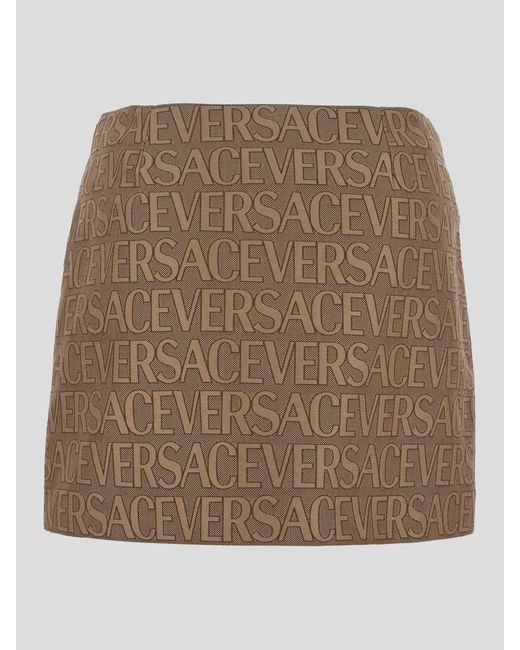 Versace Brown Allover Skirts