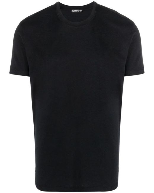 Tom Ford Black Short-Sleeved Crew-Neck T-Shirt for men