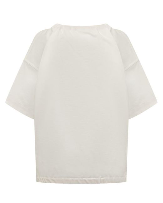 Jil Sander White T-Shirt With Bow