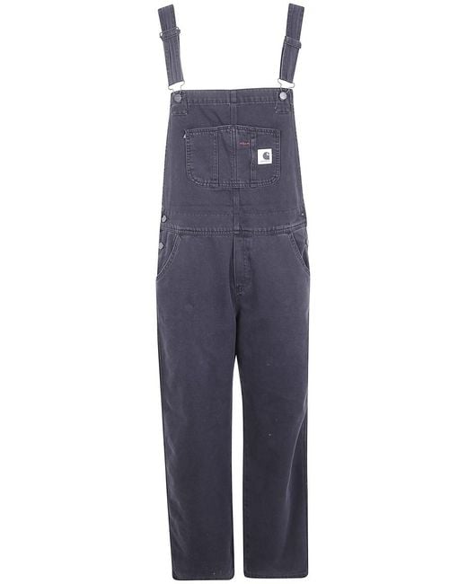 Carhartt Blue "W' Bib" Overall Straight