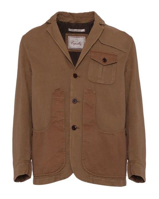 Capalbio Brown Jacket for men