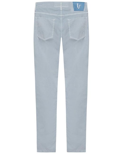 handpicked Blue Orvieto Trousers for men