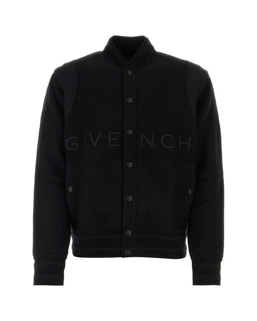 Givenchy Black Wool Bomber Jacket for men