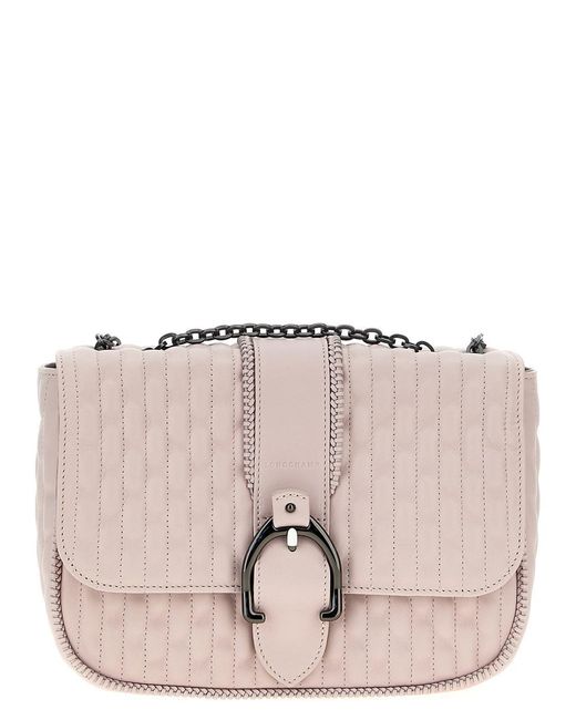 Longchamp Pink 'Amazone Matelassé Small' Shoulder Bag