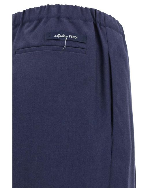 Fendi Blue Pants for men