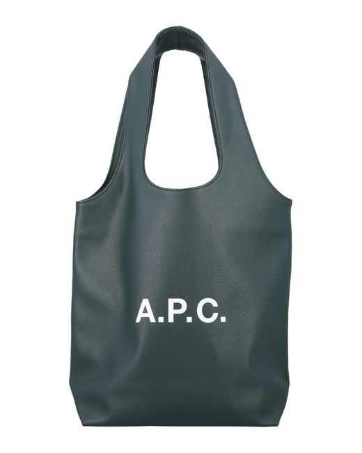 A.P.C. Blue Ninon Small Tote Bag