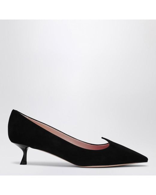 Roger Vivier Black Sweetheart Mini Pointed Pumps
