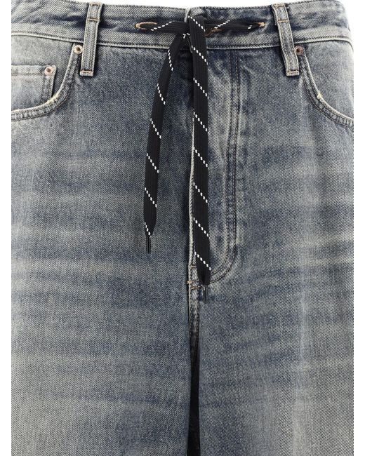 Balenciaga Gray Jeans With Drawstring